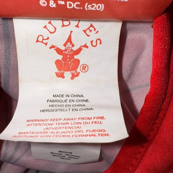 The Flash Halloween Costume Boys Size Medium 8 10 Muscle Chest Jumpsuit Rubies - Picture 12 of 14